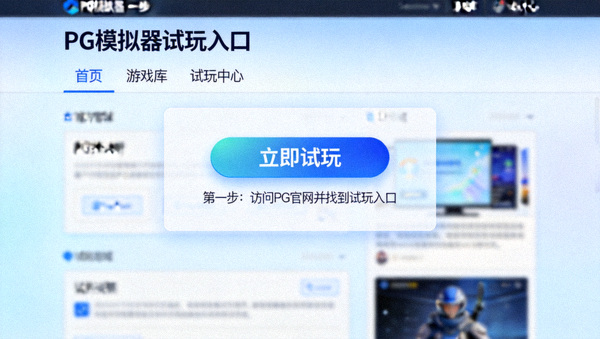 PG模拟器试玩第一步：访问PG官网并找到试玩入口的界面截图
